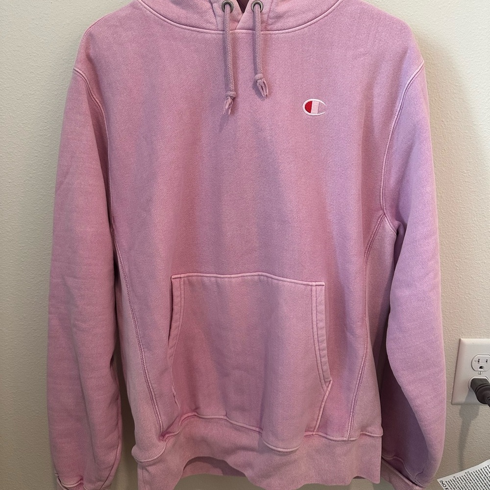Champion Reverse Weave Pink Hoodie